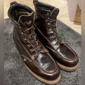Men’s Thorogood American Heritage 6” Black Walnut Leather Work Boots